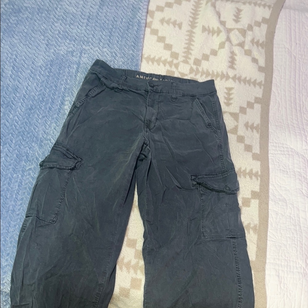 American Eagle Dark Gray Cargo Pants